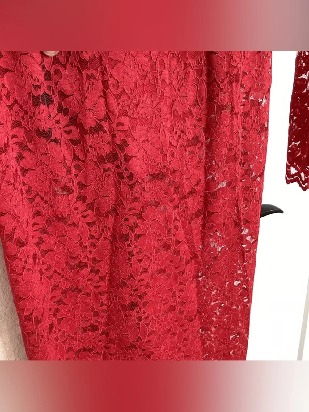 Anthropologie AFRM Joysel Lace Long-Sleeve Mock-Neck Slim Bodysuit Dress NEW - Picture 12 of 16